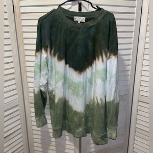 Wildfox Roadtrip Sweatshirt in Chevron Shore Dye